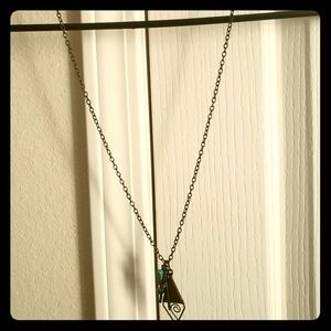 Terquoise and bronze necklace